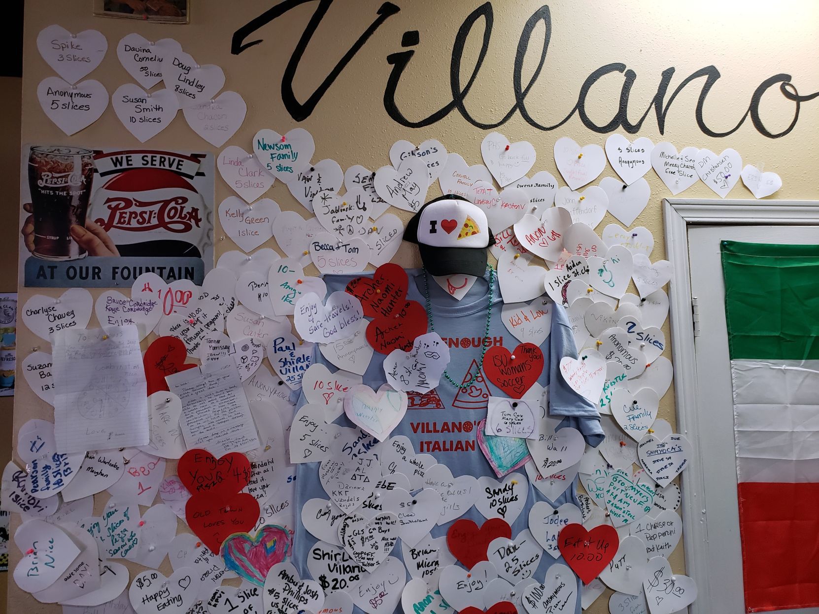 Villano's Love wall for Lisa
